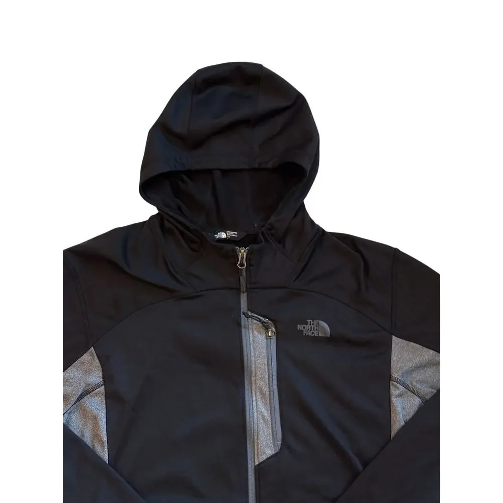 The North Face Cinder Hoodie Mens Size XL Black Fleece Lined Full Zip Outdoor